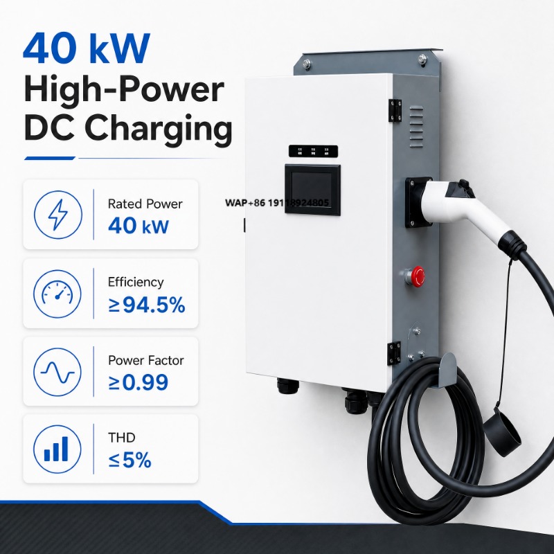 바닥 설치형 충전소 DC 전기차 충전소 40KW 60K - Ev Charger 리뷰 및 가격