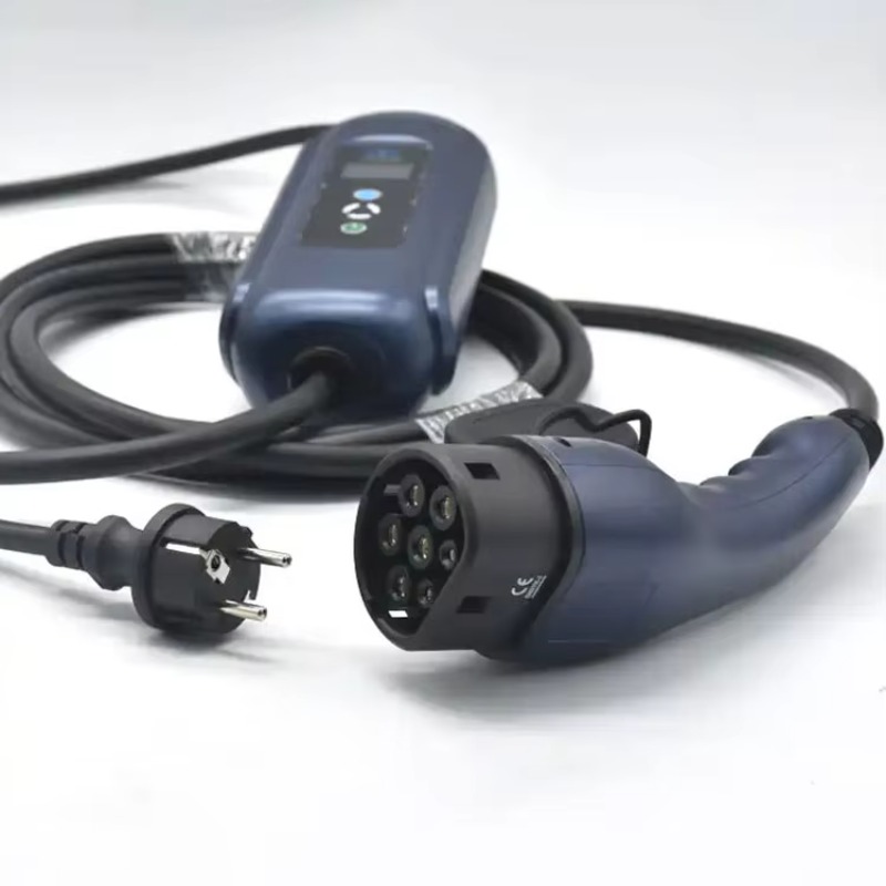 휴대용 전기차 블루 컨트롤 박스 단상 16A 타입 2  - Portable Ev Charger 리뷰 및 가격